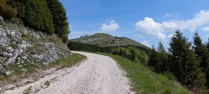 Strada sterrata Col Visentin